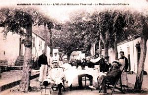 Hammam-Righa - L'Hopital militaire - Dejeuner des Officiers